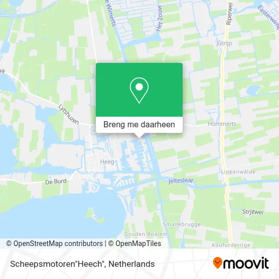 Scheepsmotoren"Heech" kaart
