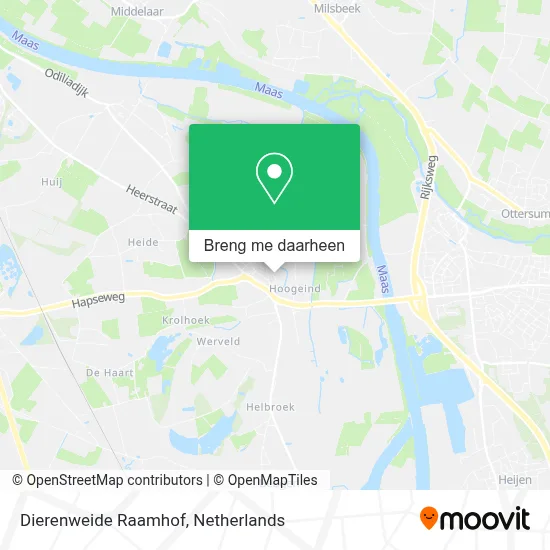 Dierenweide Raamhof kaart