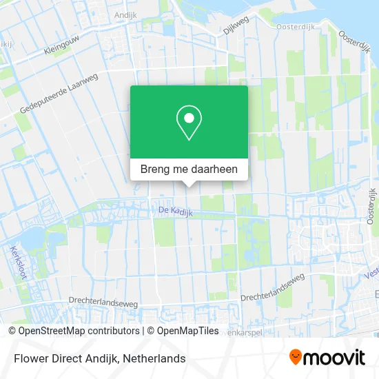 Flower Direct Andijk kaart