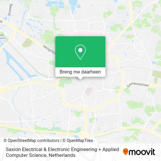 Saxion Electrical & Electronic Engineering + Applied Computer Science kaart