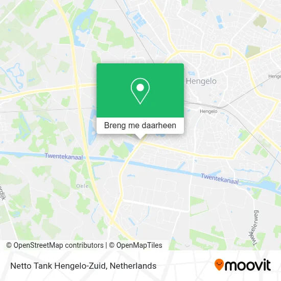 Netto Tank Hengelo-Zuid kaart