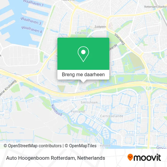 Auto Hoogenboom Rotterdam kaart