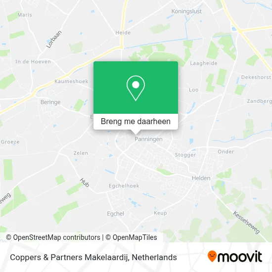 Coppers & Partners Makelaardij kaart