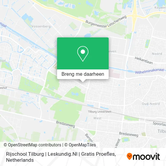 Rijschool Tilburg | Leskundig.Nl | Gratis Proefles kaart