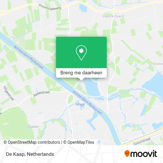 De Kaap kaart