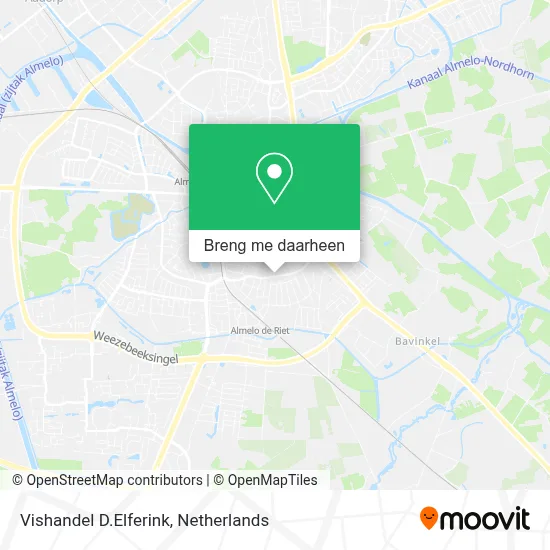 Vishandel D.Elferink kaart