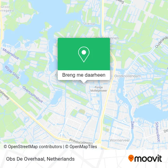 Obs De Overhaal kaart