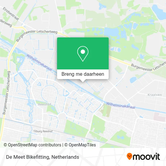 De Meet Bikefitting kaart
