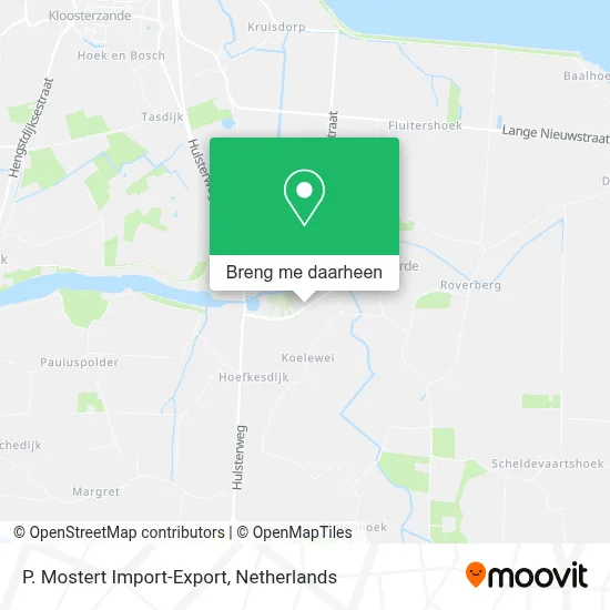 P. Mostert Import-Export kaart