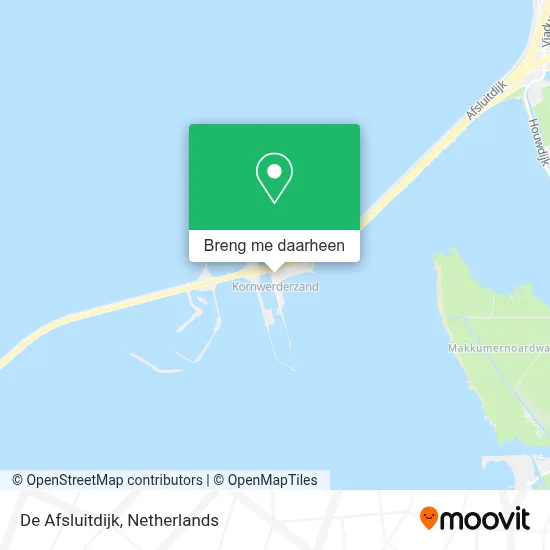 De Afsluitdijk kaart