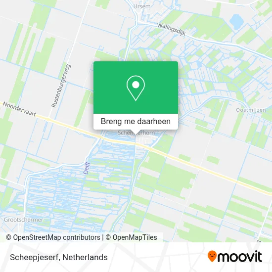Scheepjeserf kaart