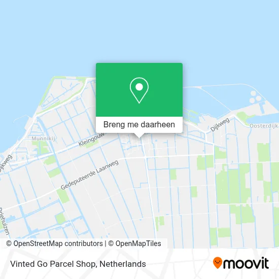 Vinted Go Parcel Shop kaart