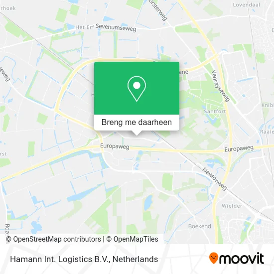 Hamann Int. Logistics B.V. kaart