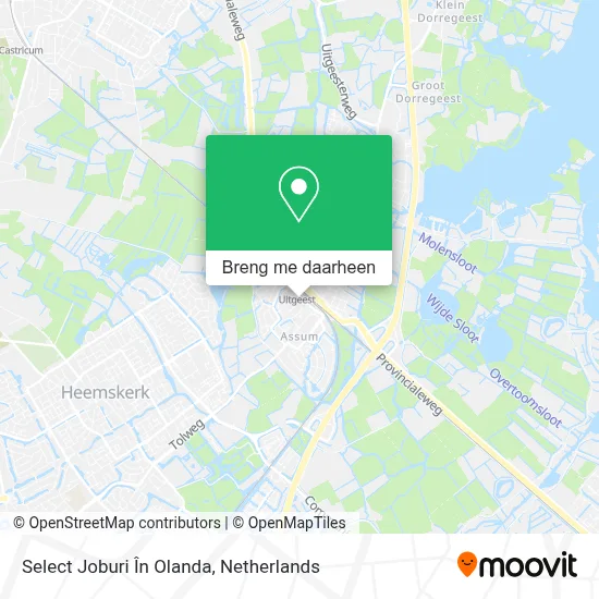 Select Joburi În Olanda kaart