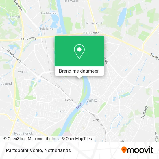 Partspoint Venlo kaart