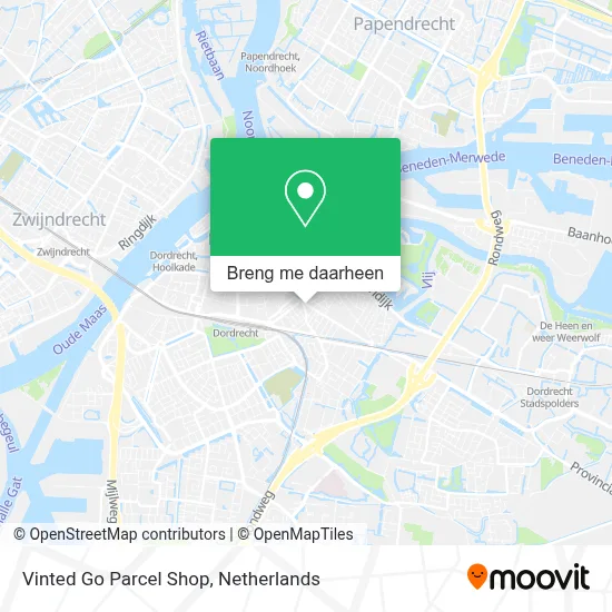 Vinted Go Parcel Shop kaart