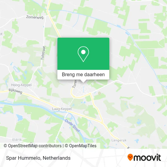 Spar Hummelo kaart