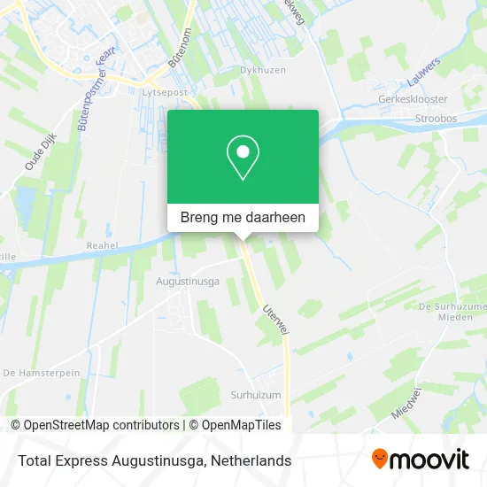 Total Express Augustinusga kaart