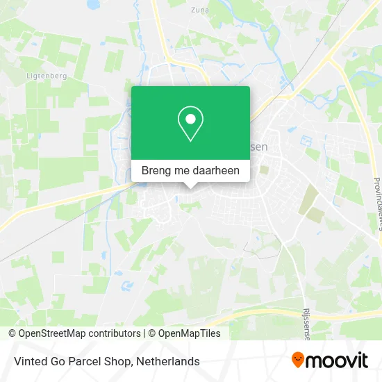 Vinted Go Parcel Shop kaart