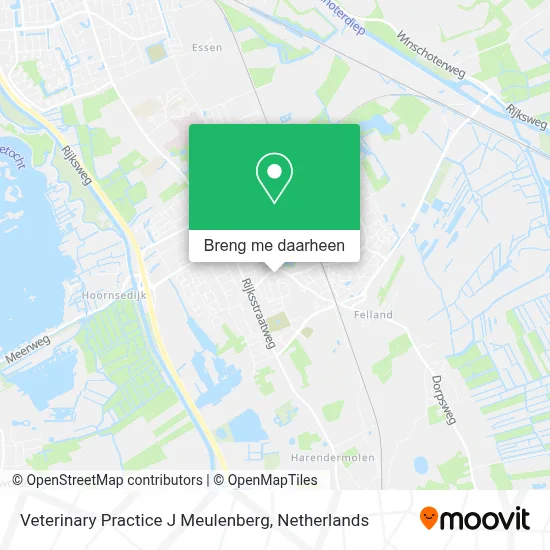 Veterinary Practice J Meulenberg kaart