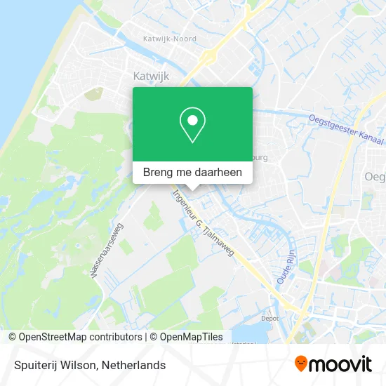 Spuiterij Wilson kaart