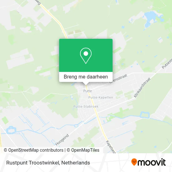 Rustpunt Troostwinkel kaart
