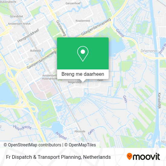 Fr Dispatch & Transport Planning kaart