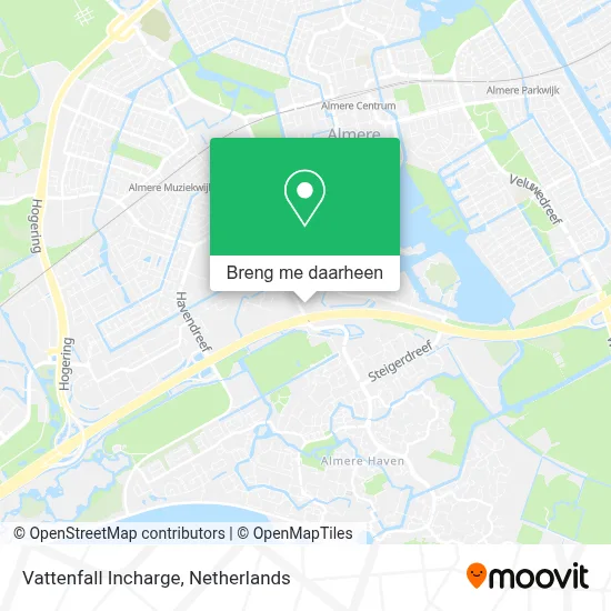 Vattenfall Incharge kaart