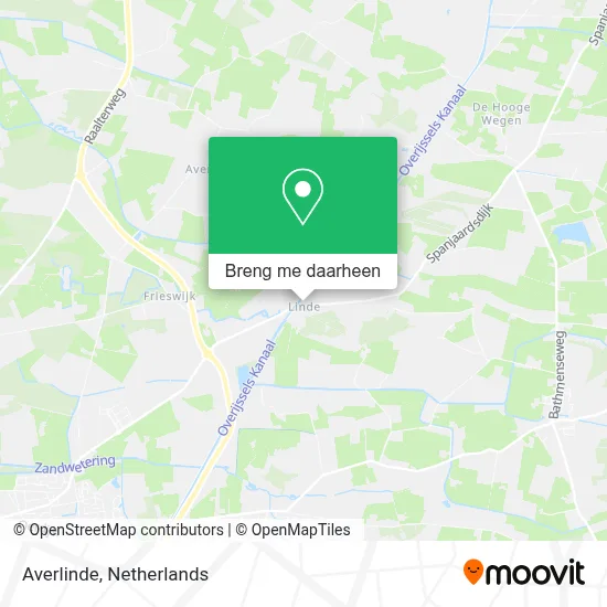 Averlinde kaart