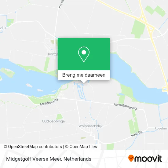 Midgetgolf Veerse Meer kaart