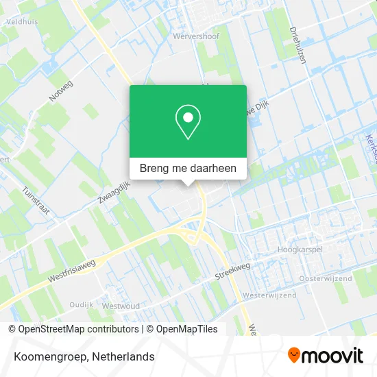 Koomengroep kaart