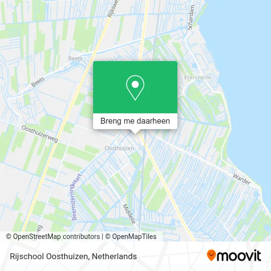 Rijschool Oosthuizen kaart