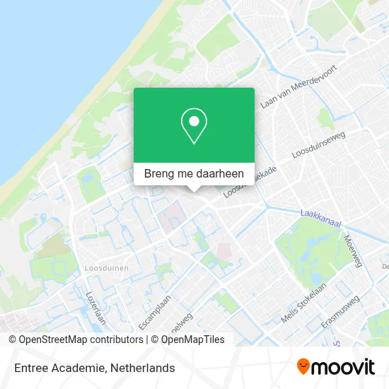 Entree Academie kaart