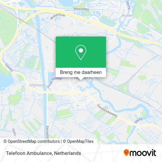 Telefoon Ambulance kaart