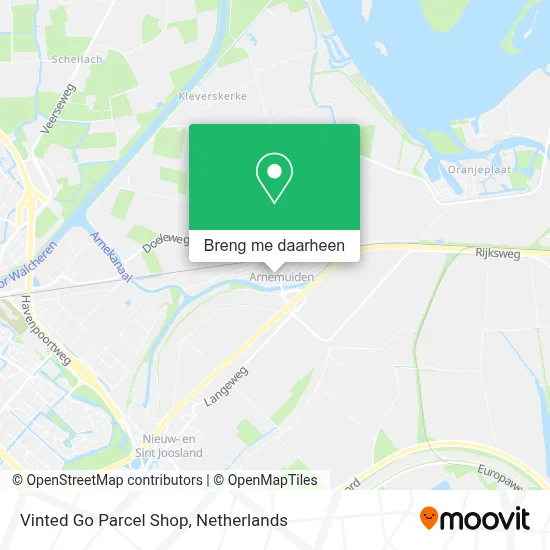 Vinted Go Parcel Shop kaart