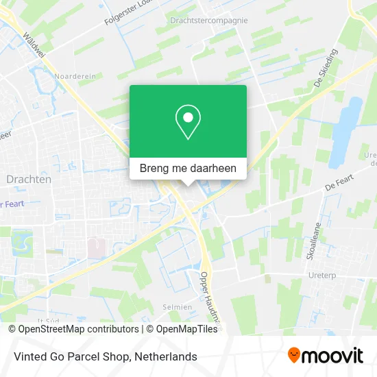 Vinted Go Parcel Shop kaart