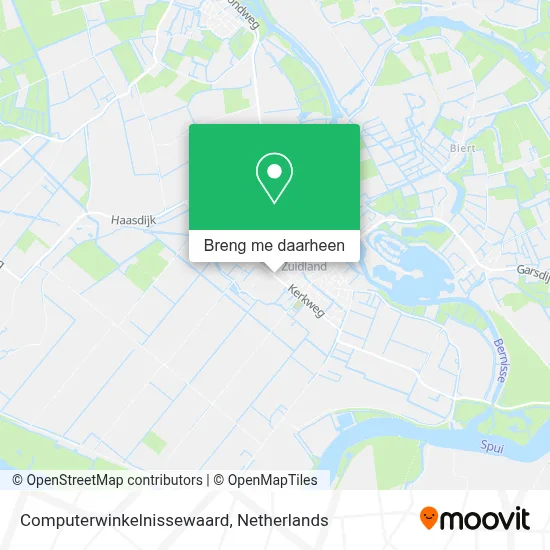 Computerwinkelnissewaard kaart