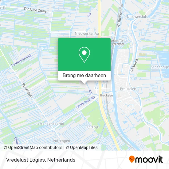 Vredelust Logies kaart
