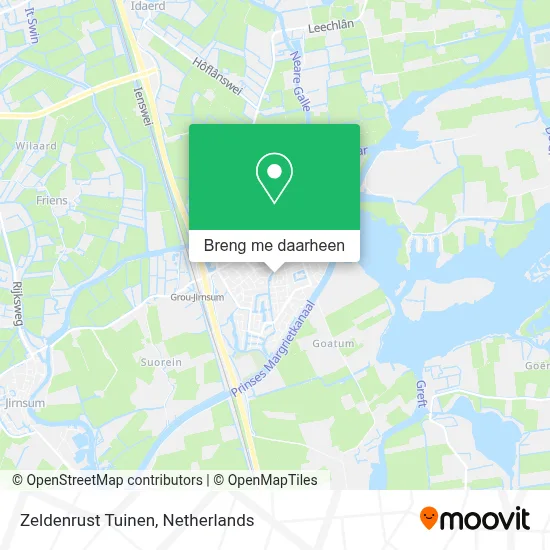 Zeldenrust Tuinen kaart