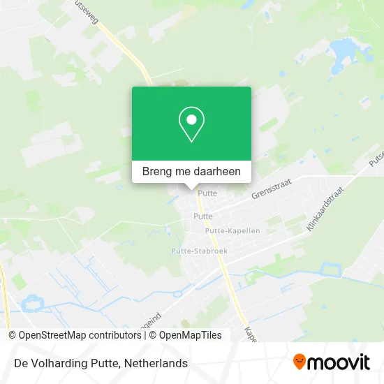 De Volharding Putte kaart