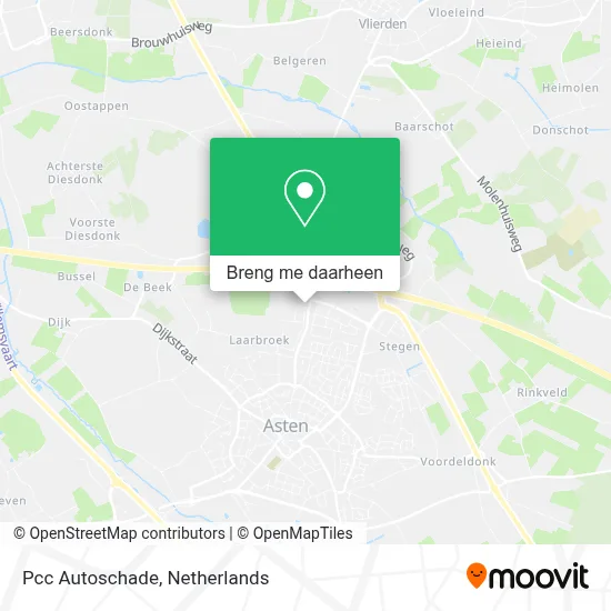 Pcc Autoschade kaart