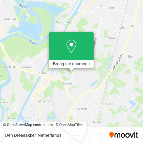 Den Dreesakker kaart