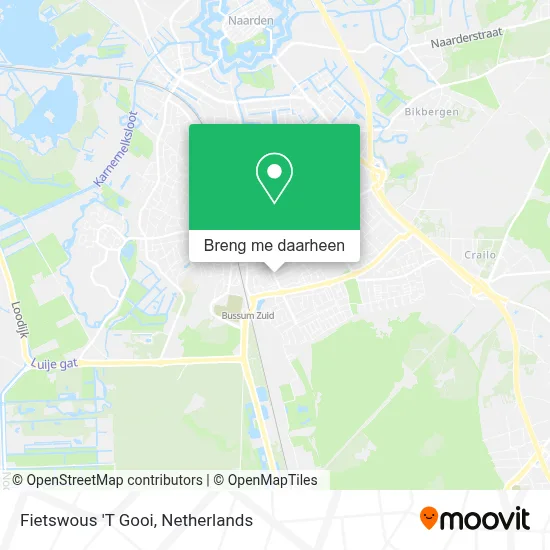 Fietswous 'T Gooi kaart
