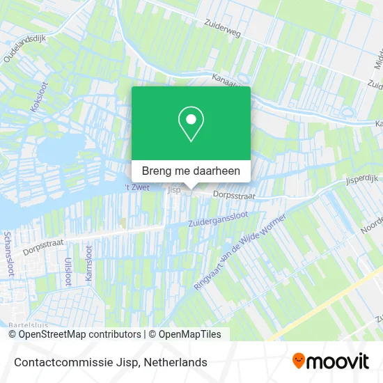 Contactcommissie Jisp kaart