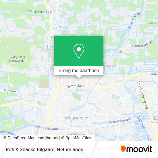 Roti & Snacks Bilgaard kaart