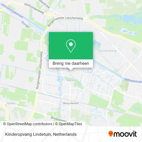 Kinderopvang Lindetuin kaart