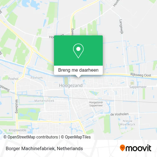 Borger Machinefabriek kaart