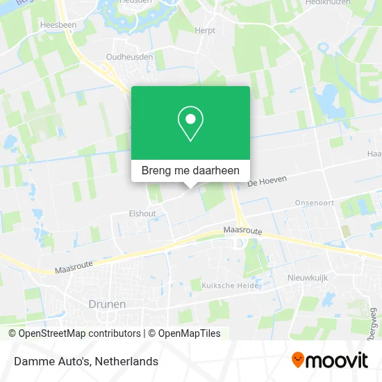 Damme Auto's kaart