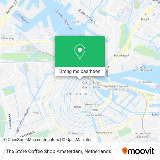 The Store Coffee Shop Amsterdam kaart
