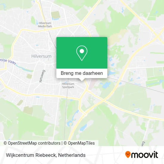 Wijkcentrum Riebeeck kaart
